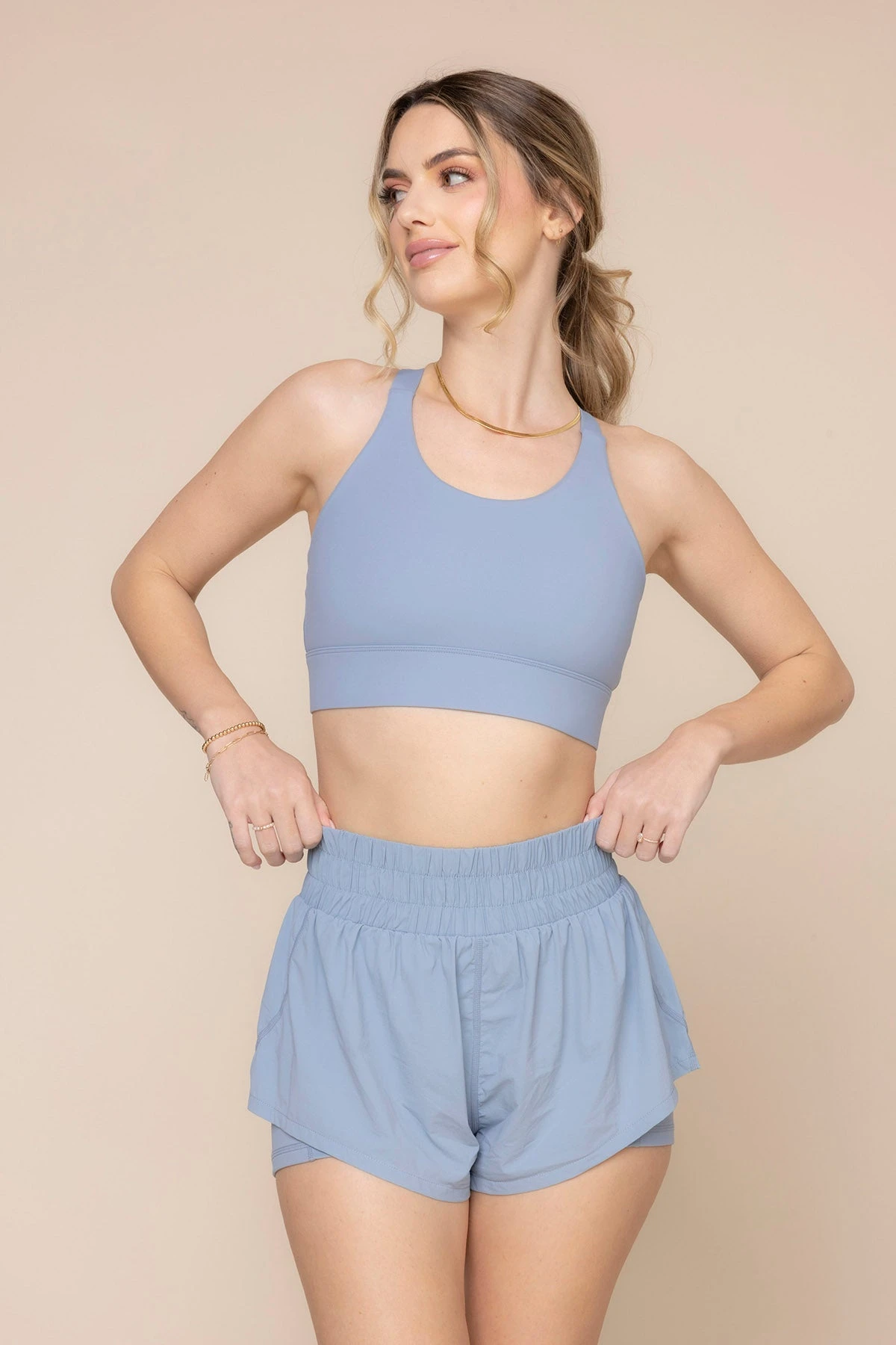 High Waisted Supershort - Blue Storm - Image 4