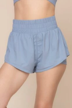 High Waisted Supershort - Blue Storm
