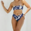 Crisscross Hourglass® Cheeky Bikini Bottoms - Blue Palm