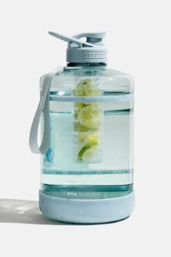 Ready Set Glow Gallon Timer Bottle With Fruit Infuser - Blue Terrazzo