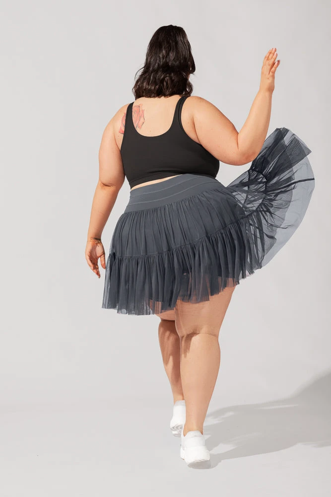 Pirouette Tiered Skort - Smoky Grey - Image 5