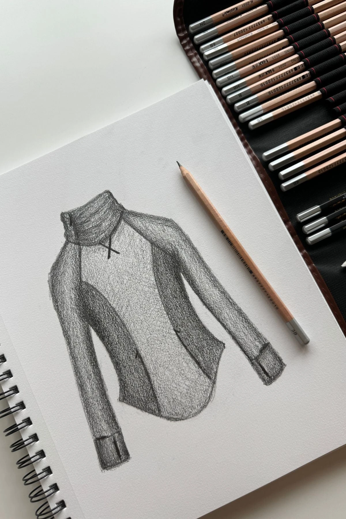 Chasing Pavements Mockneck Pullover - Dark Brown - Image 3