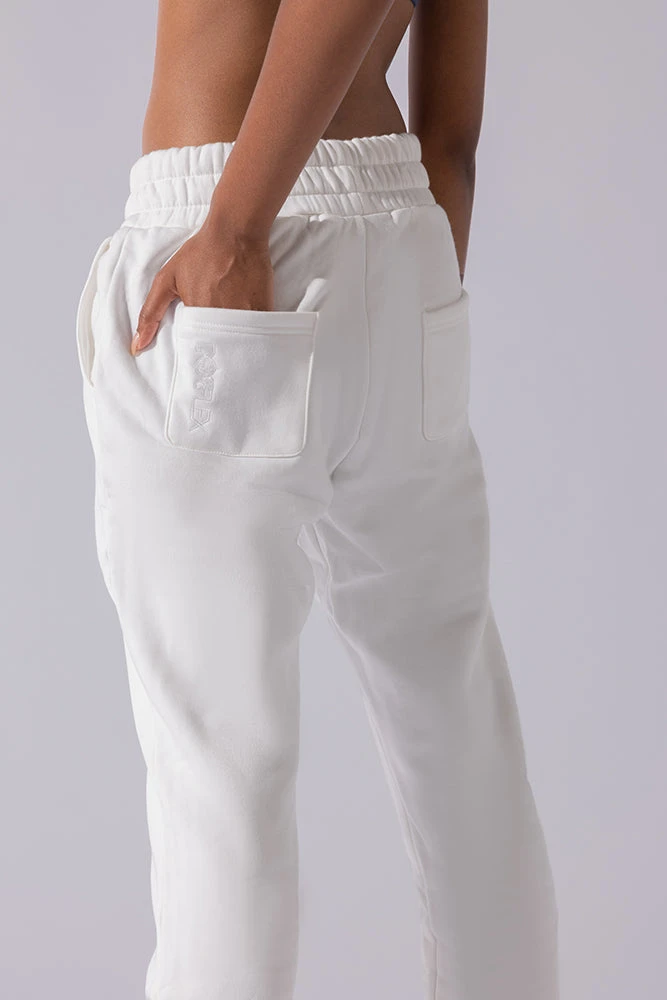 Cloud Rollover Sweatpant - White - Image 4