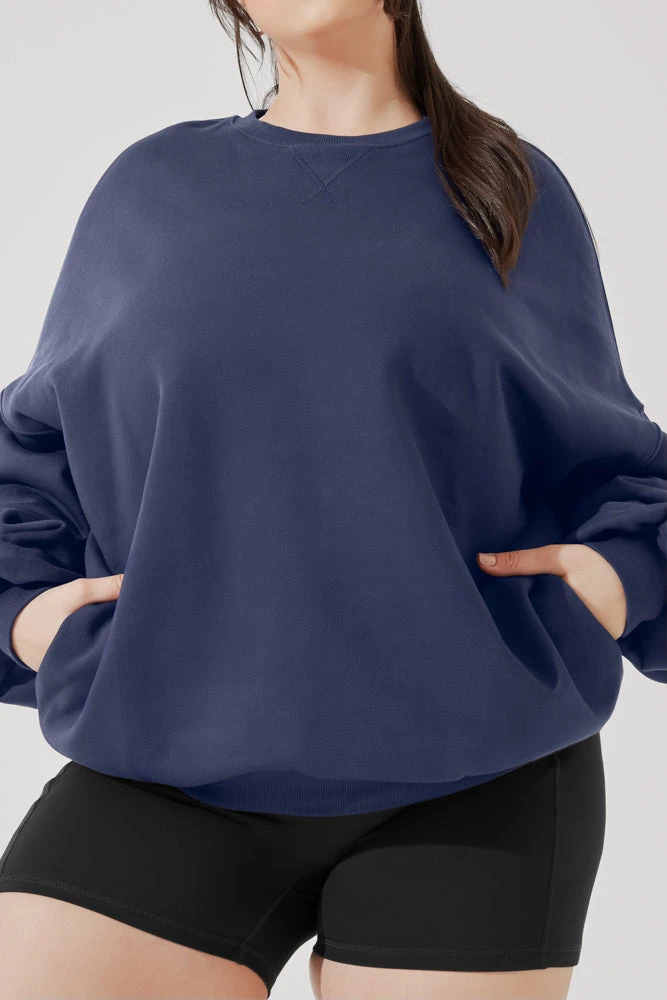 Cloud Crewneck Sweater - Academic Navy - Image 2