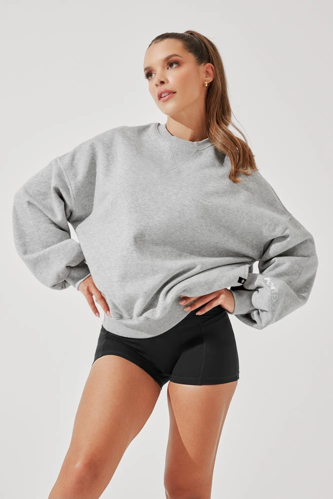 Cloud Crewneck Sweater - Heather Grey - Image 4