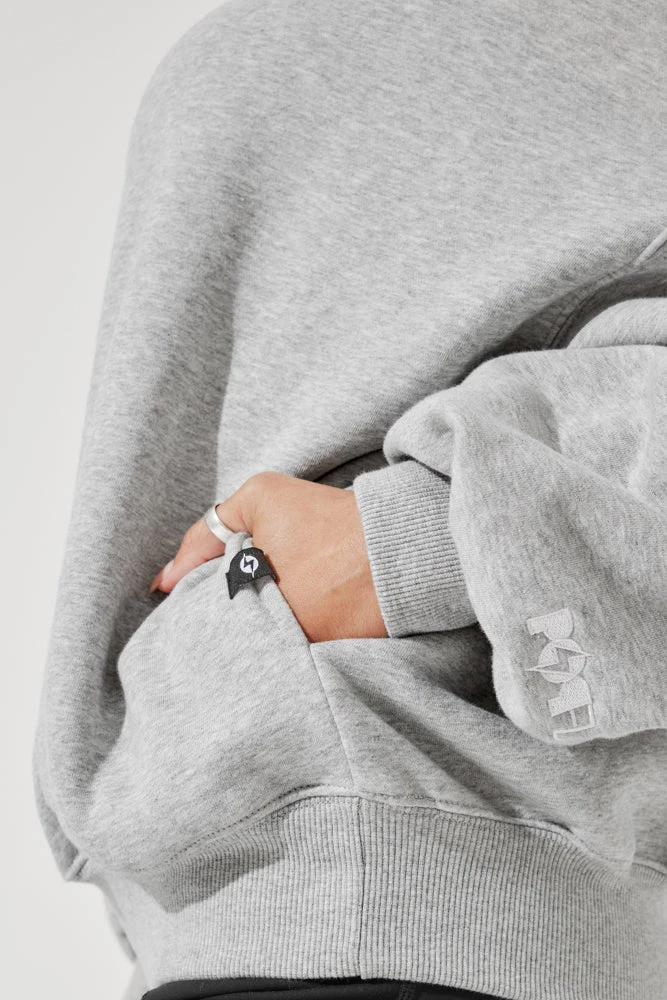 Cloud Crewneck Sweater - Heather Grey - Image 2