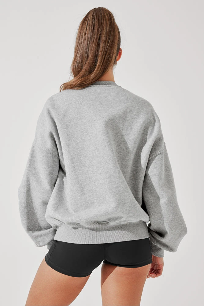 Cloud Crewneck Sweater - Heather Grey - Image 6