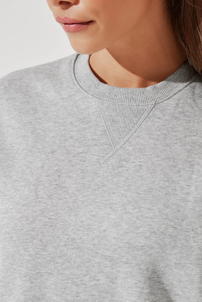 Cloud Crewneck Sweater - Heather Grey - Image 7