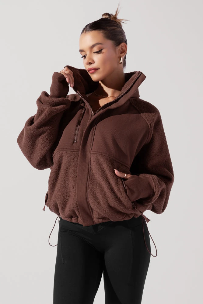 Find Your Inner Fleece Jacket - Chocolate - Image 4