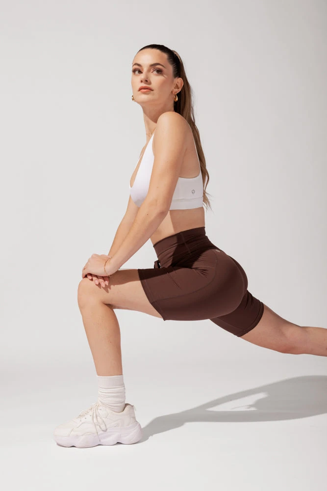 Cargo Biker Short With Pockets (Pet Hair Resistant) - Carob - Image 5