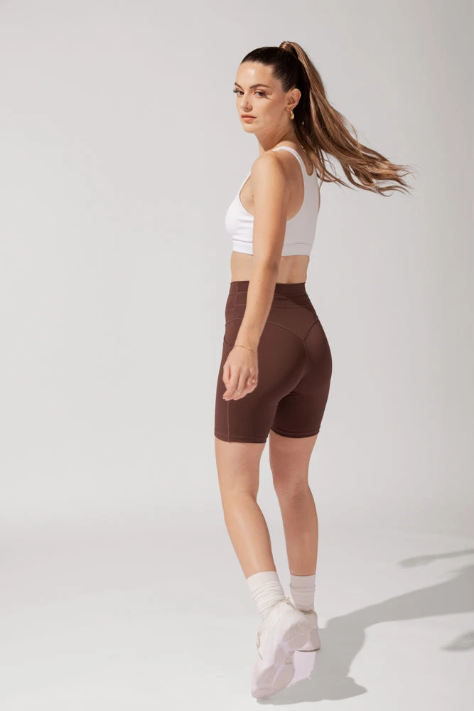 Cargo Biker Short With Pockets (Pet Hair Resistant) - Carob - Image 8