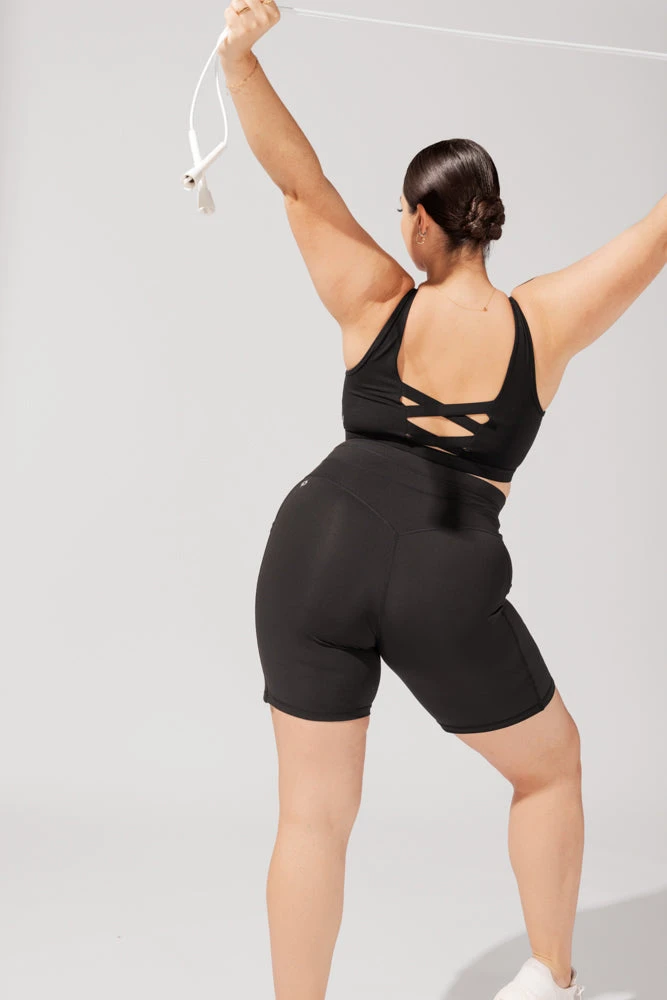 Cargo Biker Short With Pockets (Pet Hair Resistant) - Black - Image 5