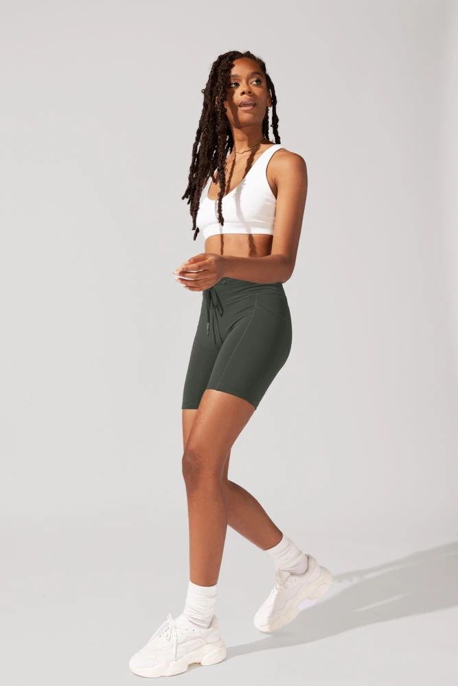 Cargo Biker Short With Pockets (Pet Hair Resistant) - Forestwood - Image 6