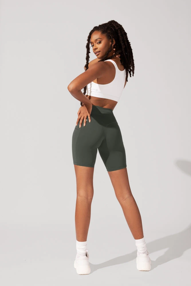 Cargo Biker Short With Pockets (Pet Hair Resistant) - Forestwood - Image 7