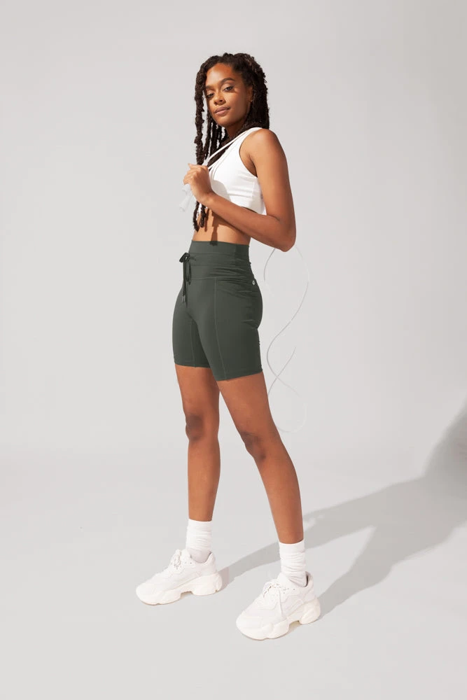 Cargo Biker Short With Pockets (Pet Hair Resistant) - Forestwood - Image 8