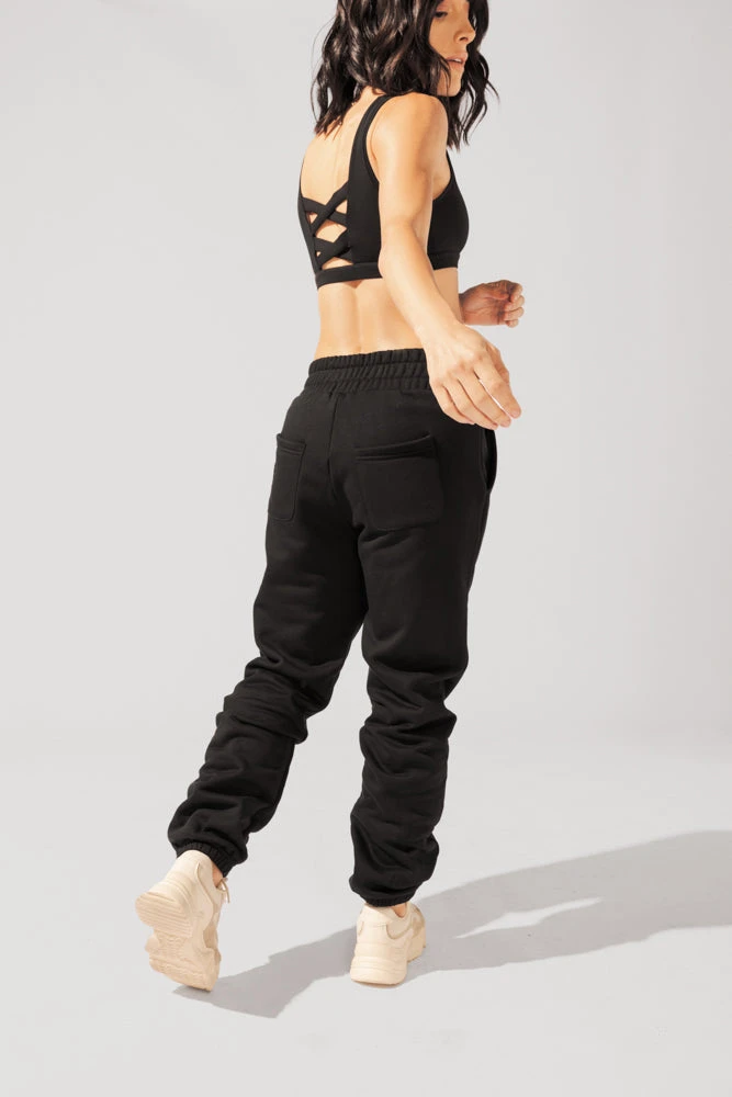 Cloud Rollover Sweatpant - Black - Image 6