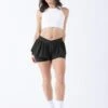 On The Run Ruffle Short - Black