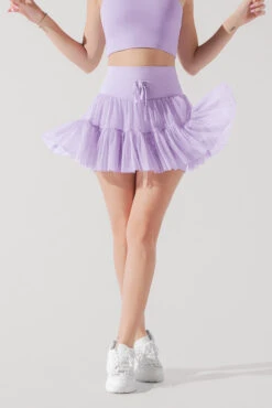 Pirouette Tiered Skort - Digital Lavender
