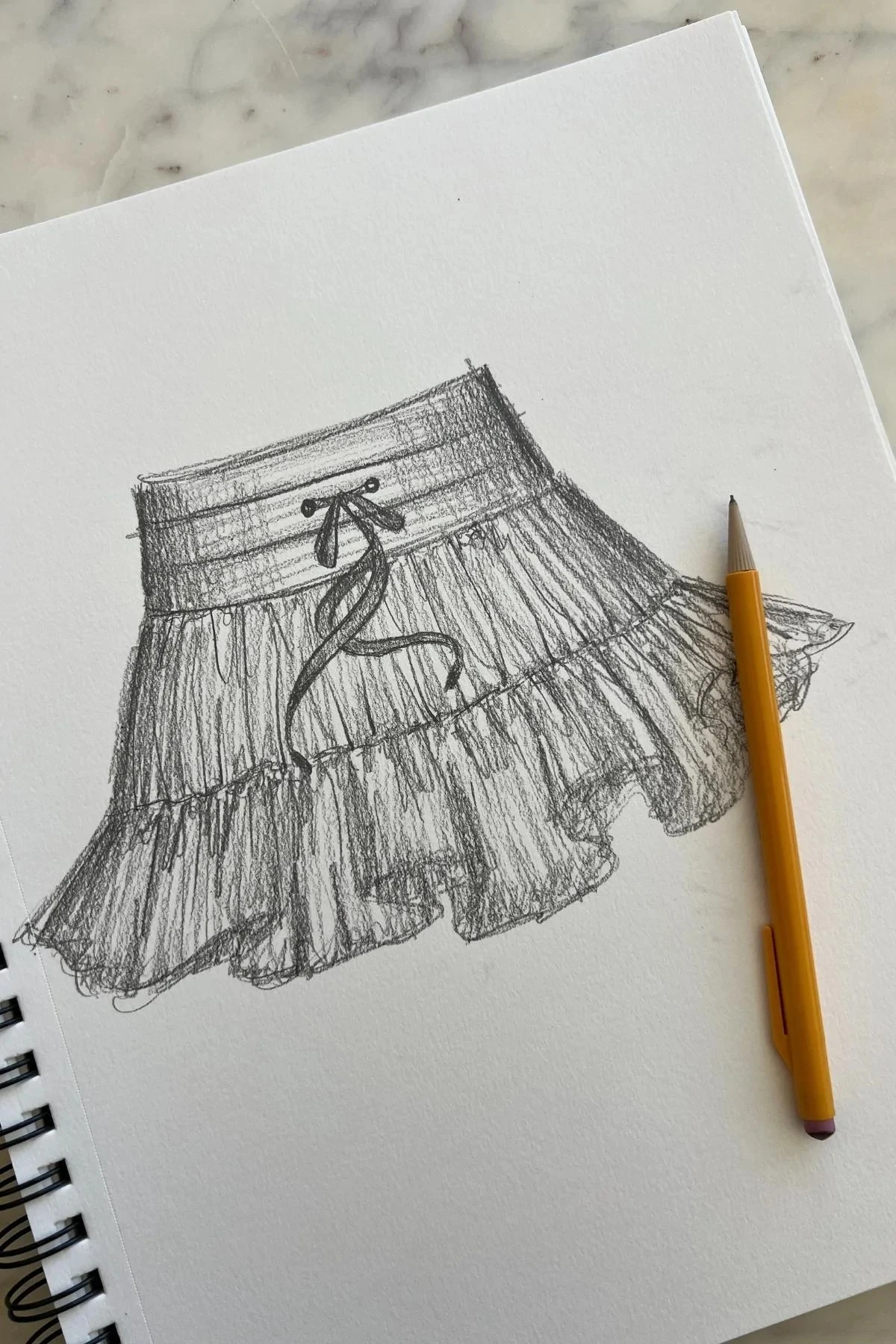 Pirouette Tiered Skort - Café Au Lait - Image 3