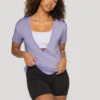 Reversible Deep V Tee - Lavender