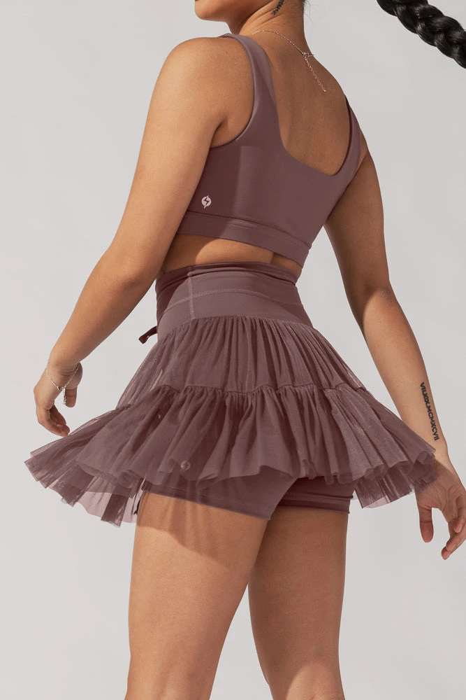 Pirouette Tiered Skort - Peppercorn - Image 4
