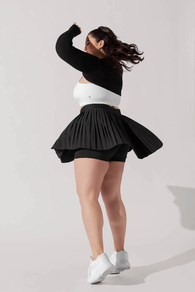 Ace ‘em Pleated Skort - Black - Image 6