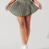 Ace ‘em Pleated Skort - Rustic Olive