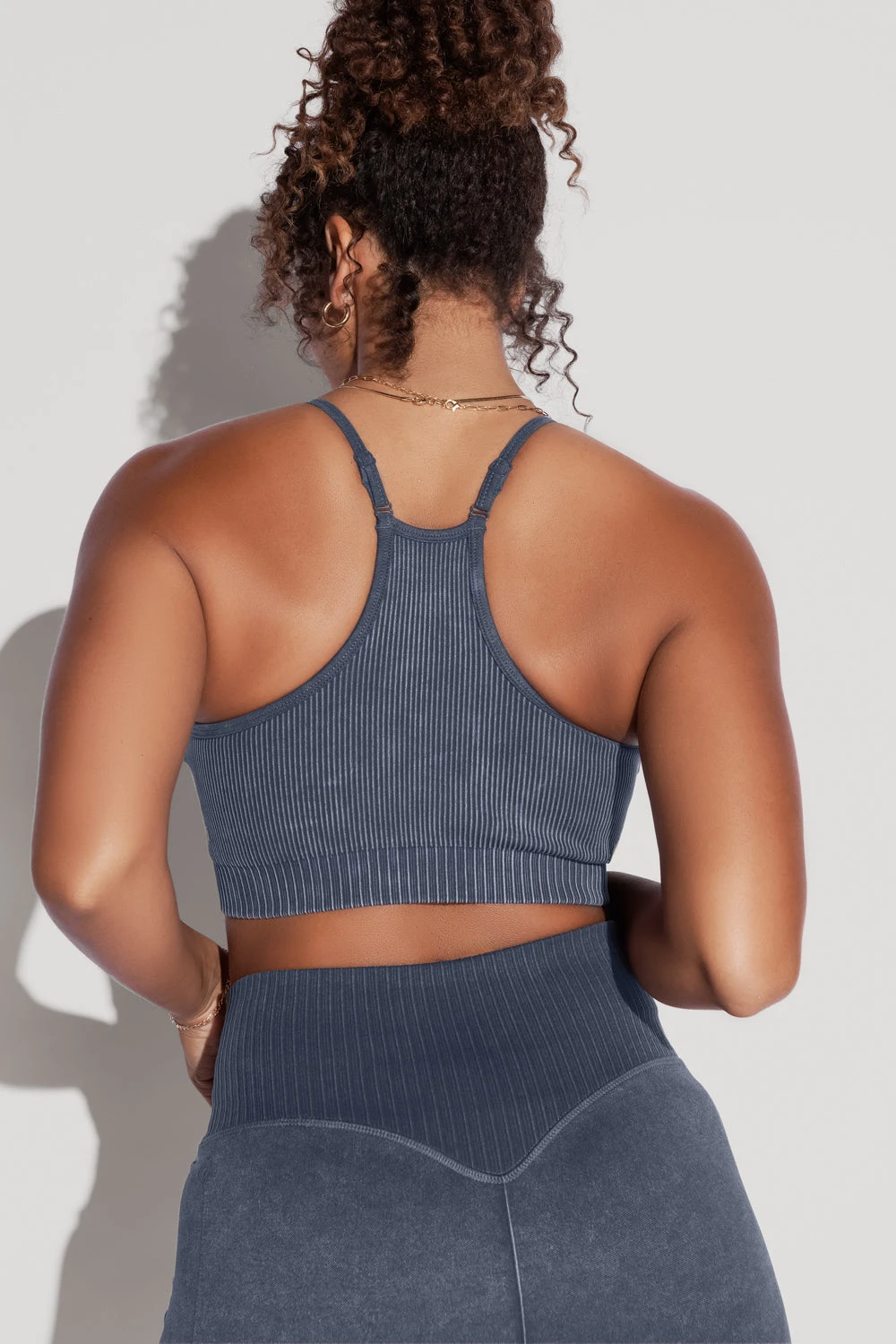 What's The Scoop Seamless Bra - Vintage Indigo - Image 4