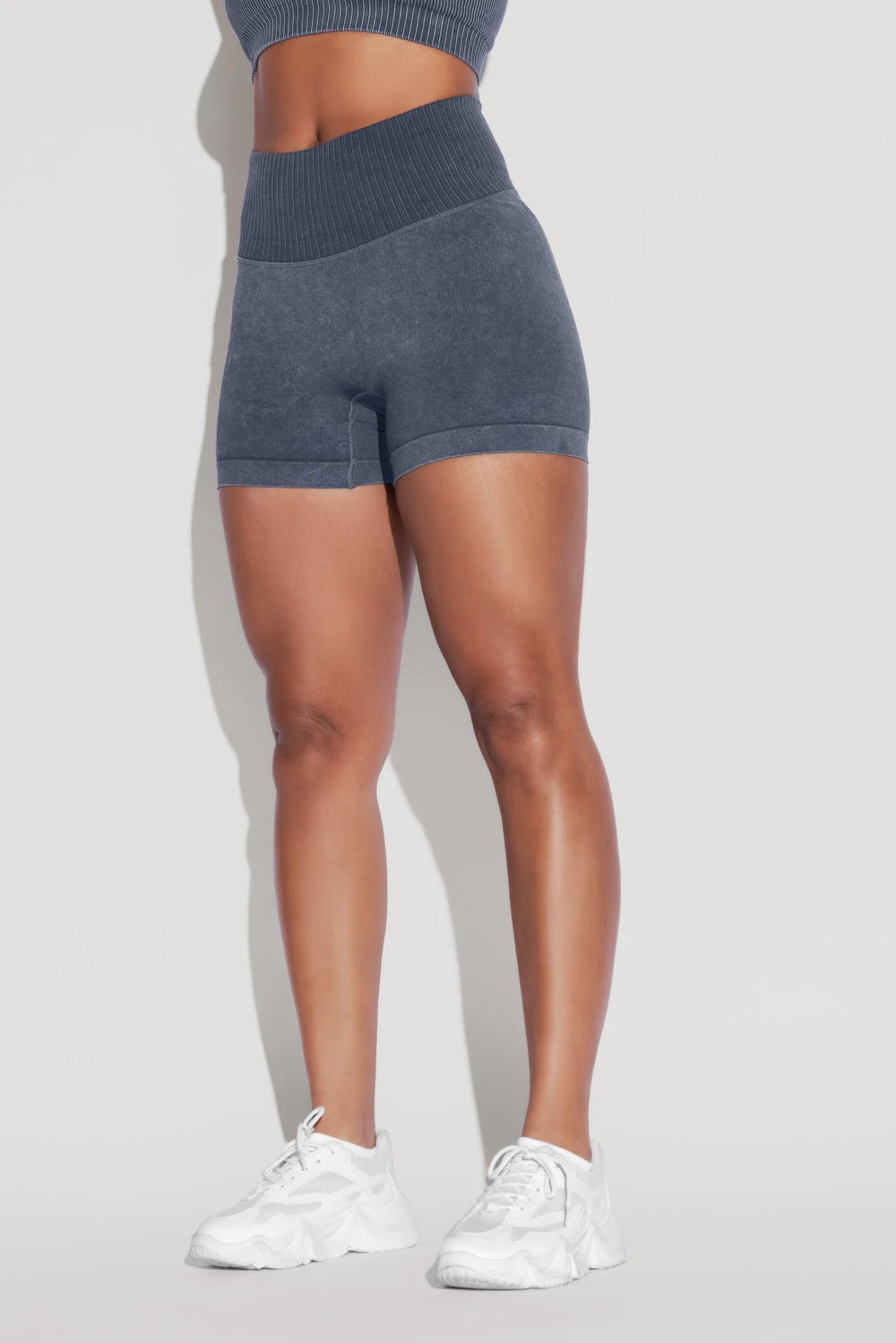 Supersculpt™ Seamless Midi Shorts - Vintage Indigo - Image 3