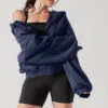 Zip Cloud Hoodie - Academic Navy