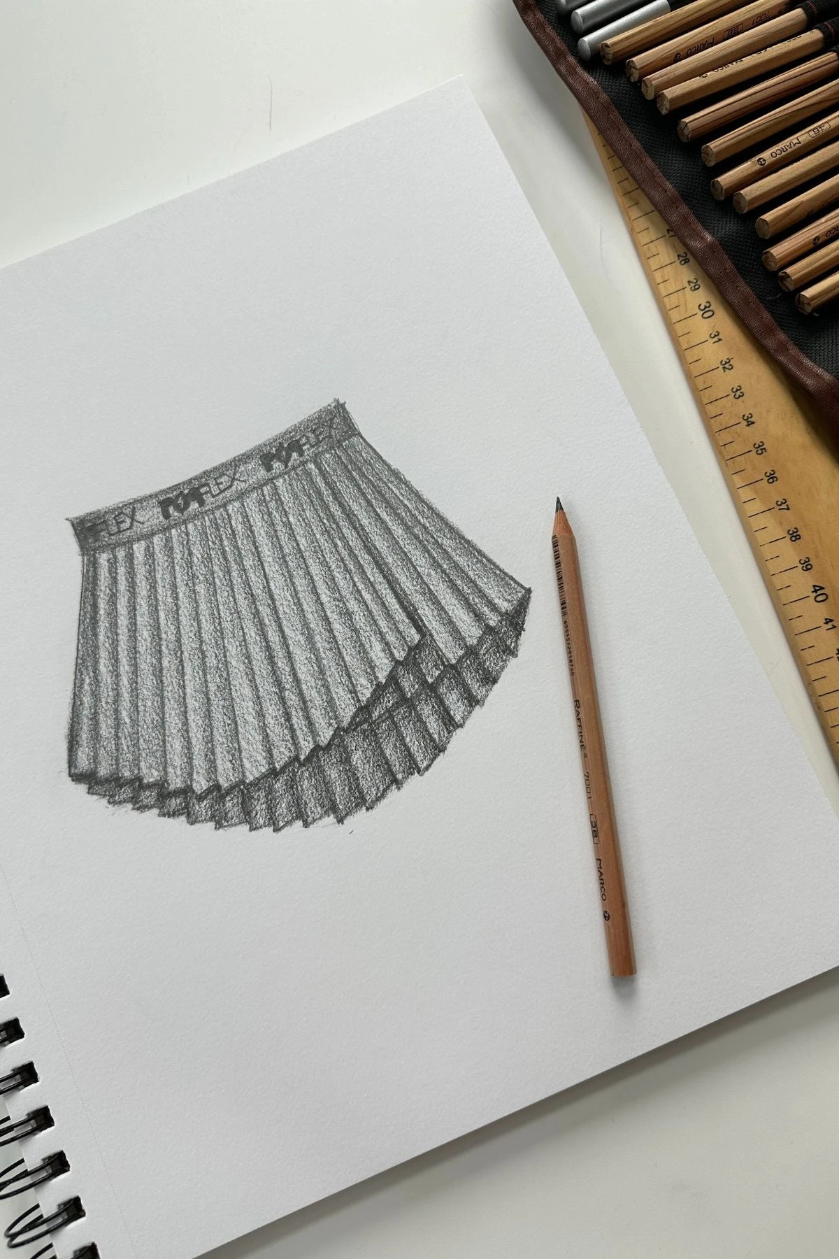 Ace ‘em Pleated Skort - Black - Image 3